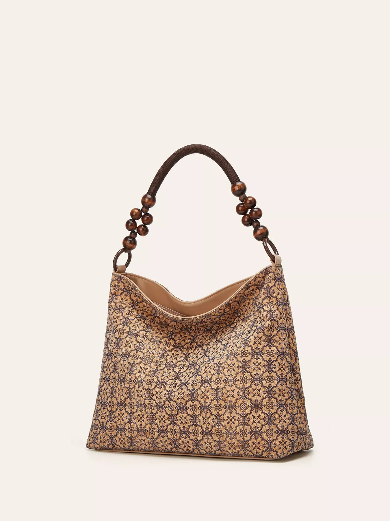 Bohemian Hobo Handbag with Geometric Pattern