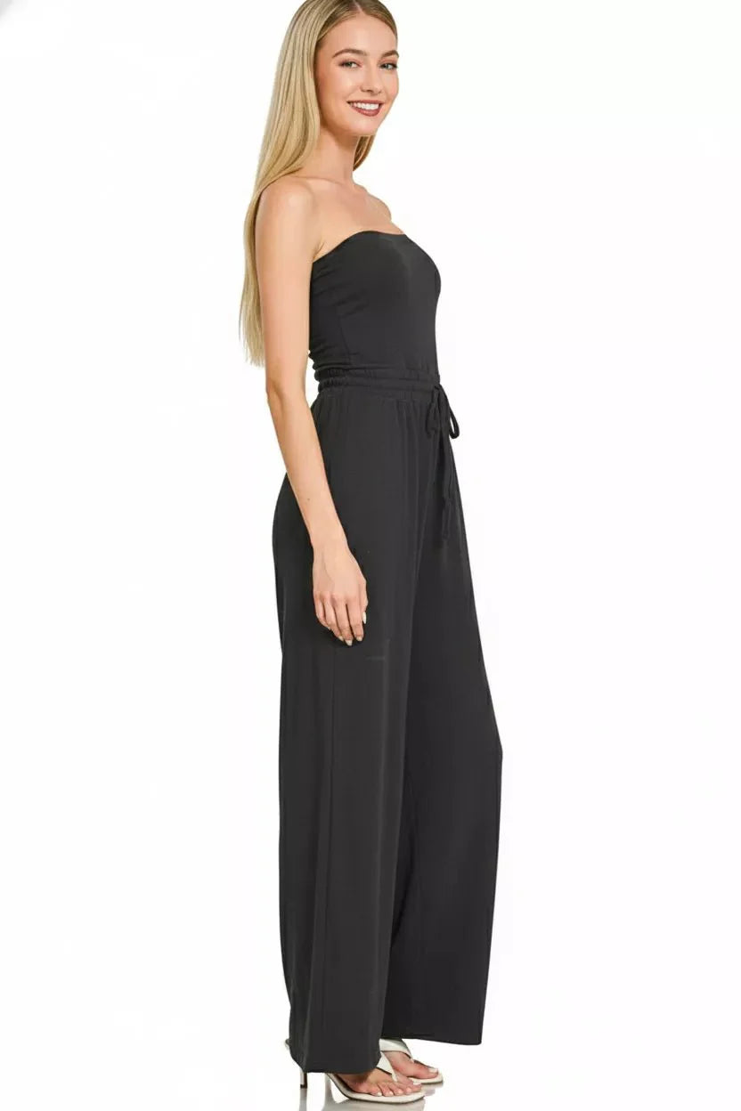 Jumpsuit with Drawstring Waist
