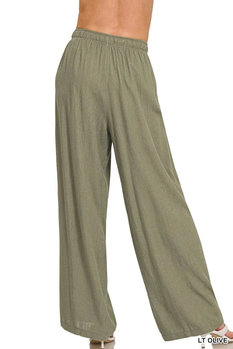 Zenana Linen Drawstring Pants - Ultimate Comfort and Versatile Style