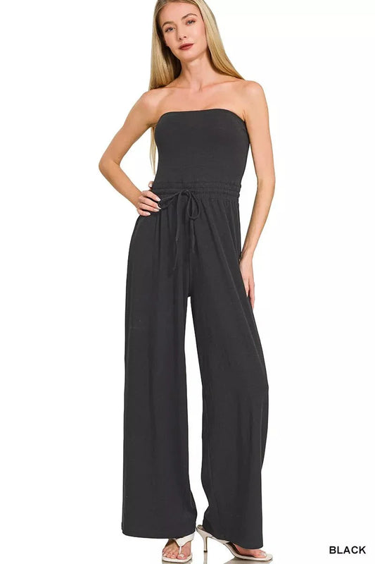 Jumpsuit with Drawstring Waist