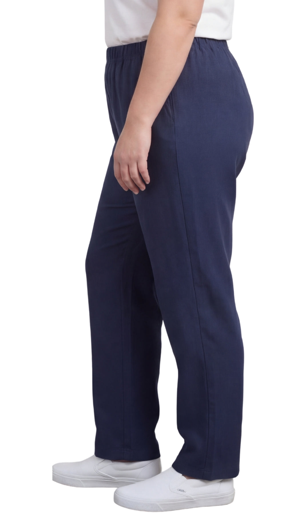 Women's Lightweight Pull-On Denim Jeans with Elastic Waist