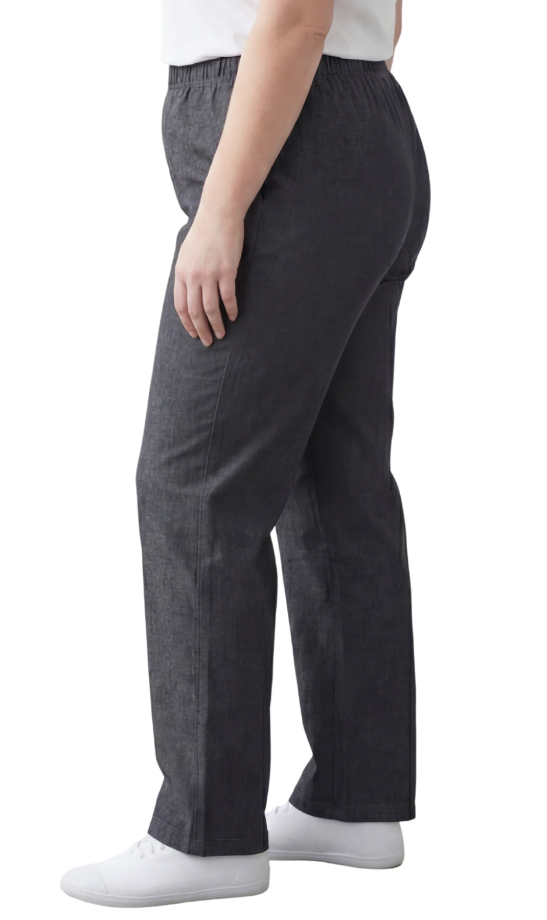 Women's Lightweight Pull-On Denim Jeans with Elastic Waist