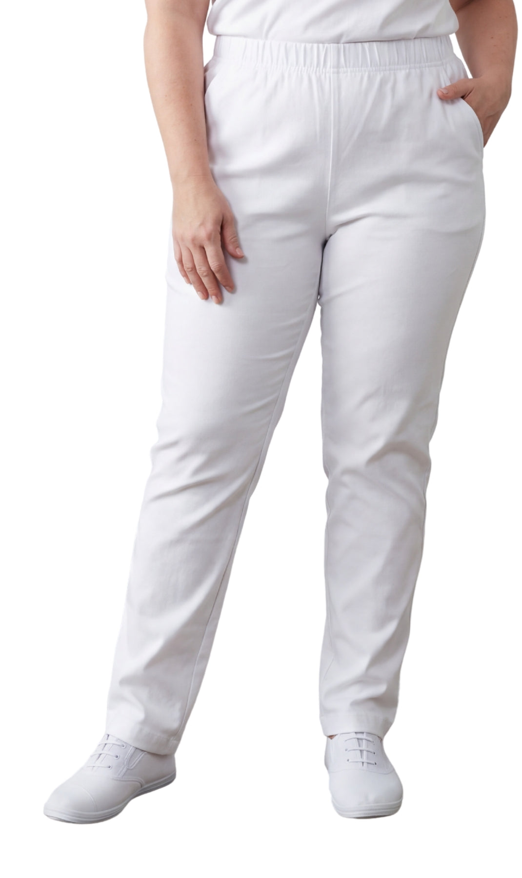 Women's Lightweight Pull-On Denim Jeans with Elastic Waist