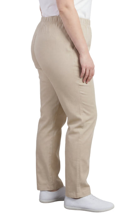 Women's Lightweight Pull-On Denim Jeans with Elastic Waist