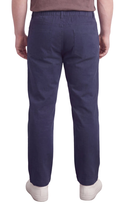 Men’s Lightweight Casual Elastic Waist Pull-On Jeans – Denim & Twill Pants with Easy Fit