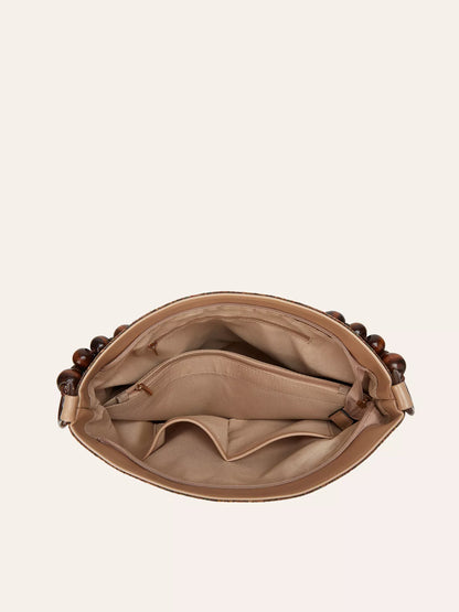 Bohemian Hobo Handbag with Geometric Pattern