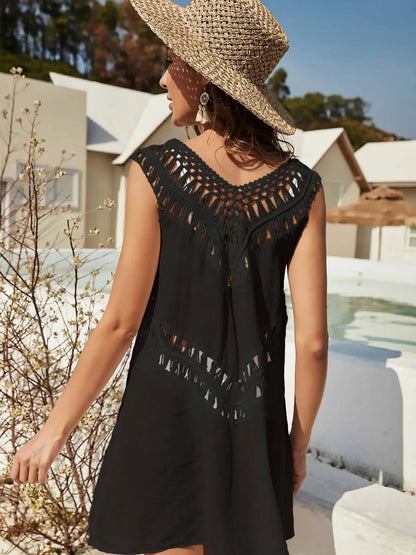 Crochet Cover Up Dress with Detailed Design for Effortless Summer Style
