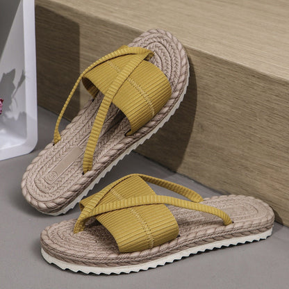 Women's Beach Sandals Fashion Toe-Strap Flip-Flops Slipper