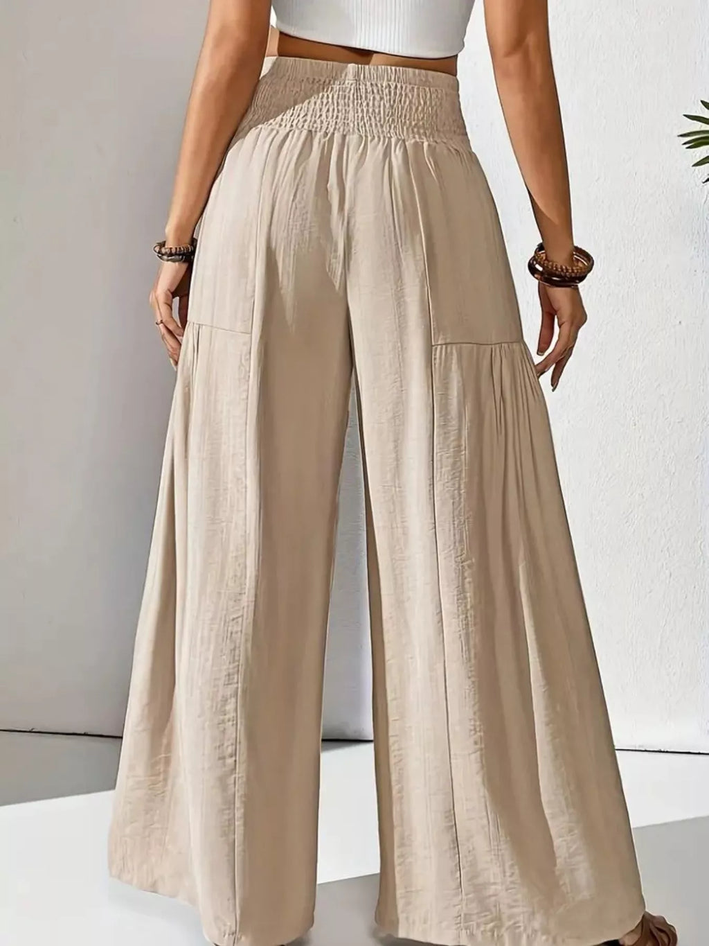Wide Leg Smocked Waist Pants for Ultimate Comfort and Style