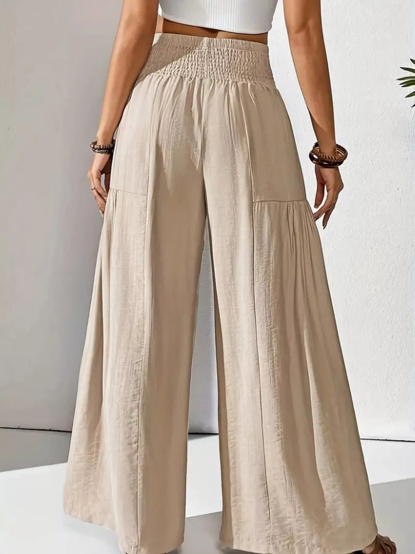 Wide Leg Smocked Waist Pants for Ultimate Comfort and Style