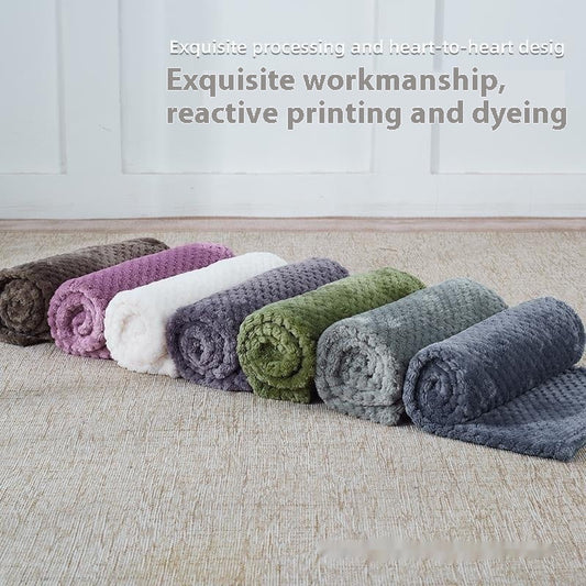 Summer Coral Fleece Blanket For Dogs Sleeping Pets