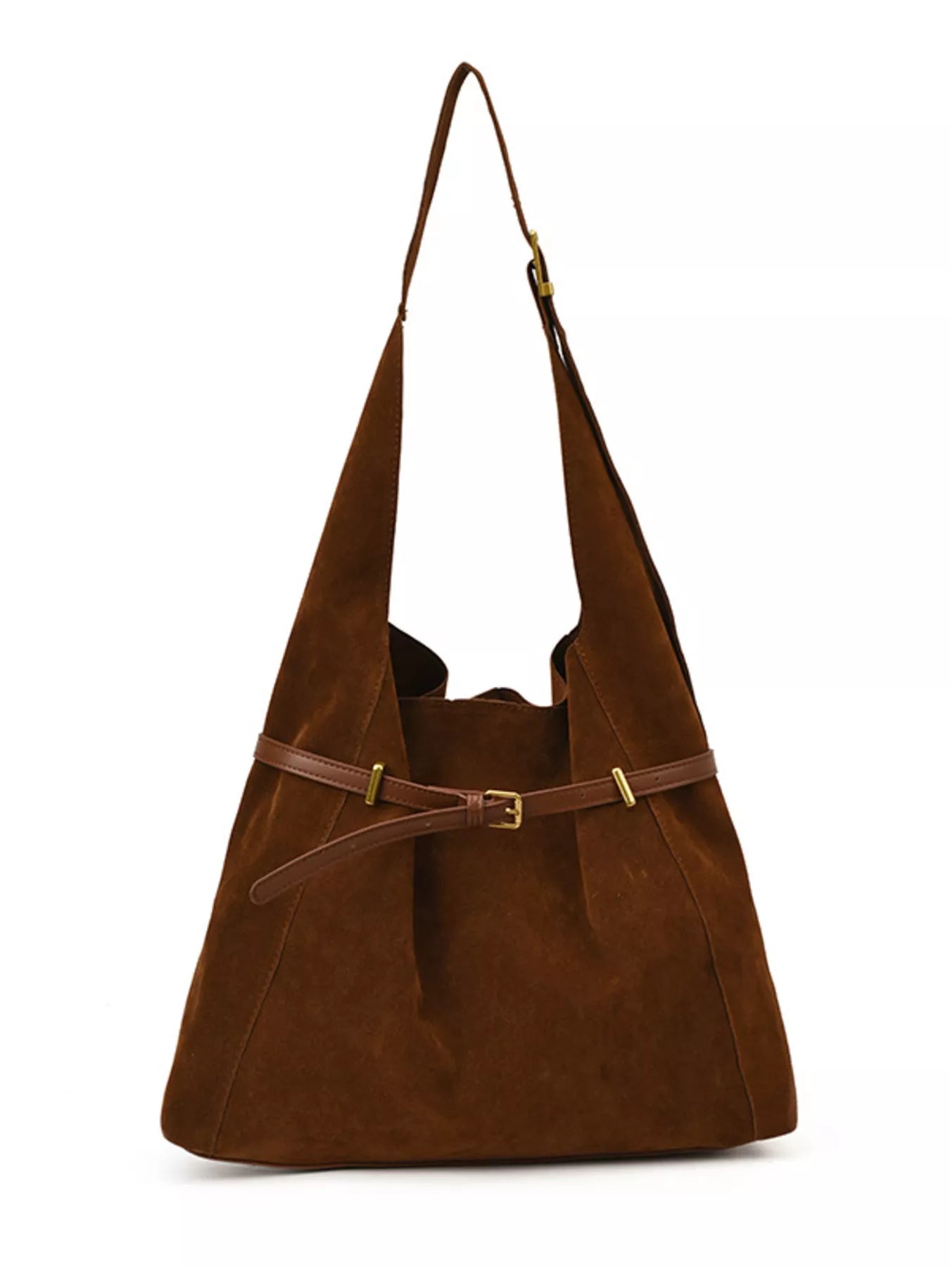 Buckle Adjustable Strap Shoulder Bag for Versatile Everyday Use