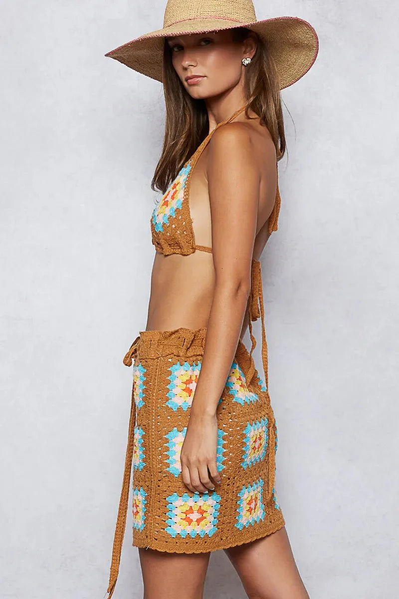 Bohemian Crochet Sweater Set | Salty Season