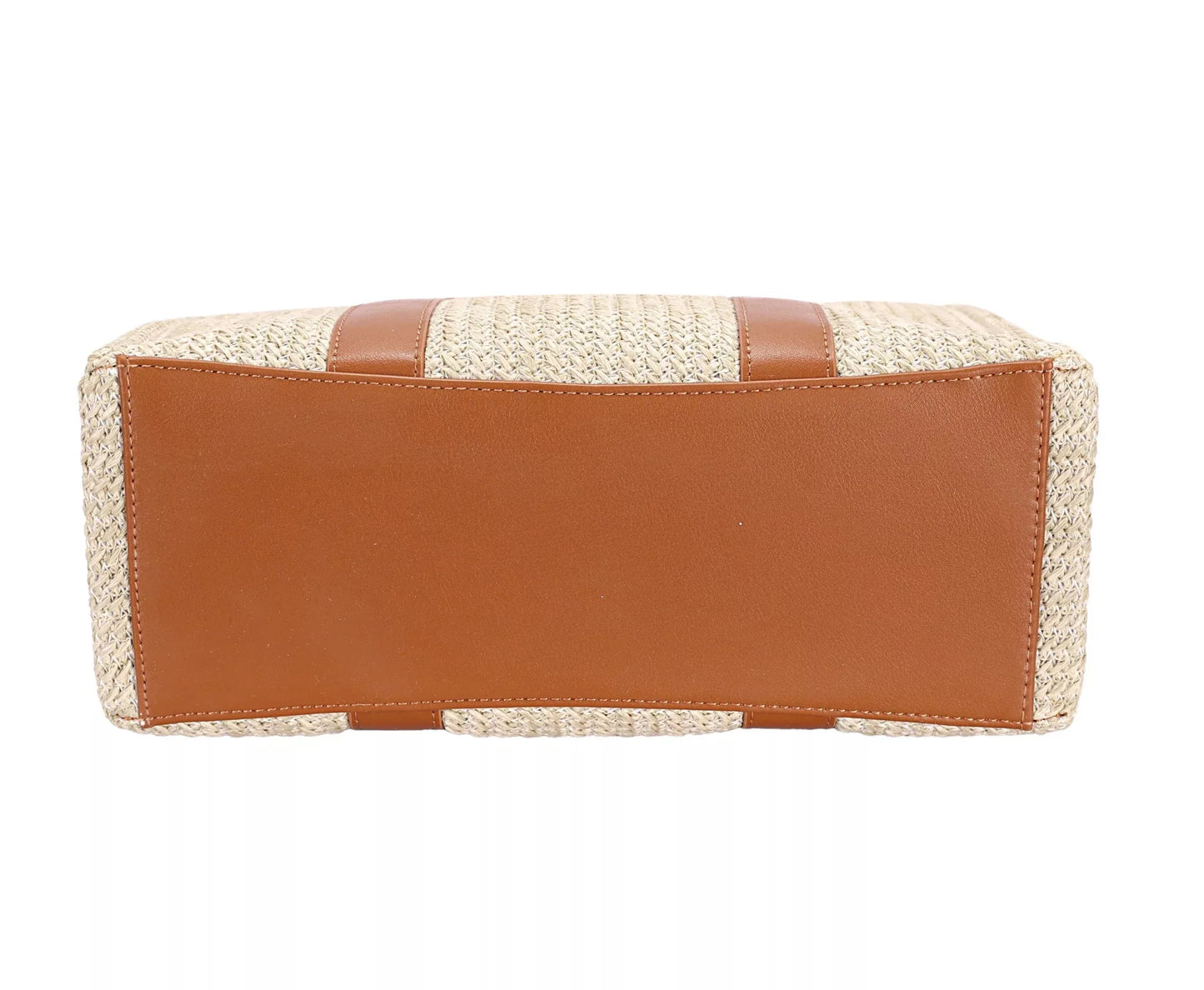 David Jones Woven Tote Handbag - Stylish Square Design for Everyday Use