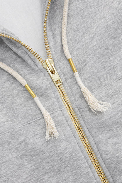 Osaka Men Full Zip Hoodie | Heather Grey
