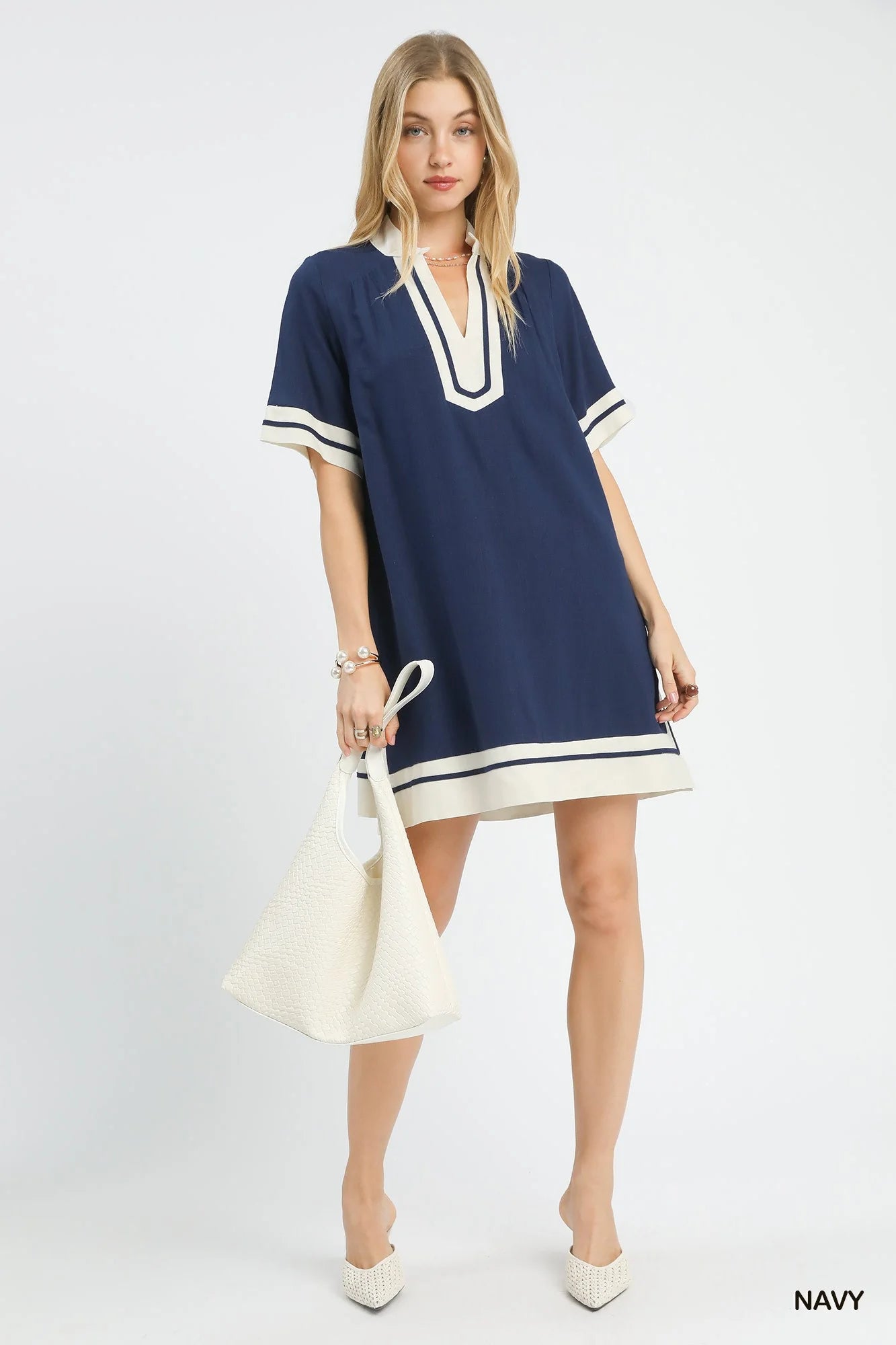Boho Linen Mini Dress by Umgee