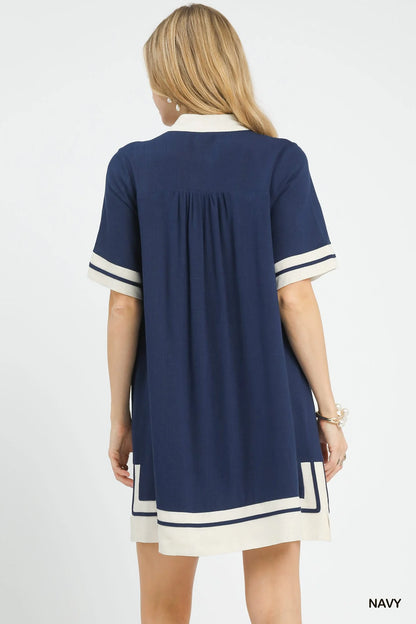 Boho Linen Mini Dress by Umgee