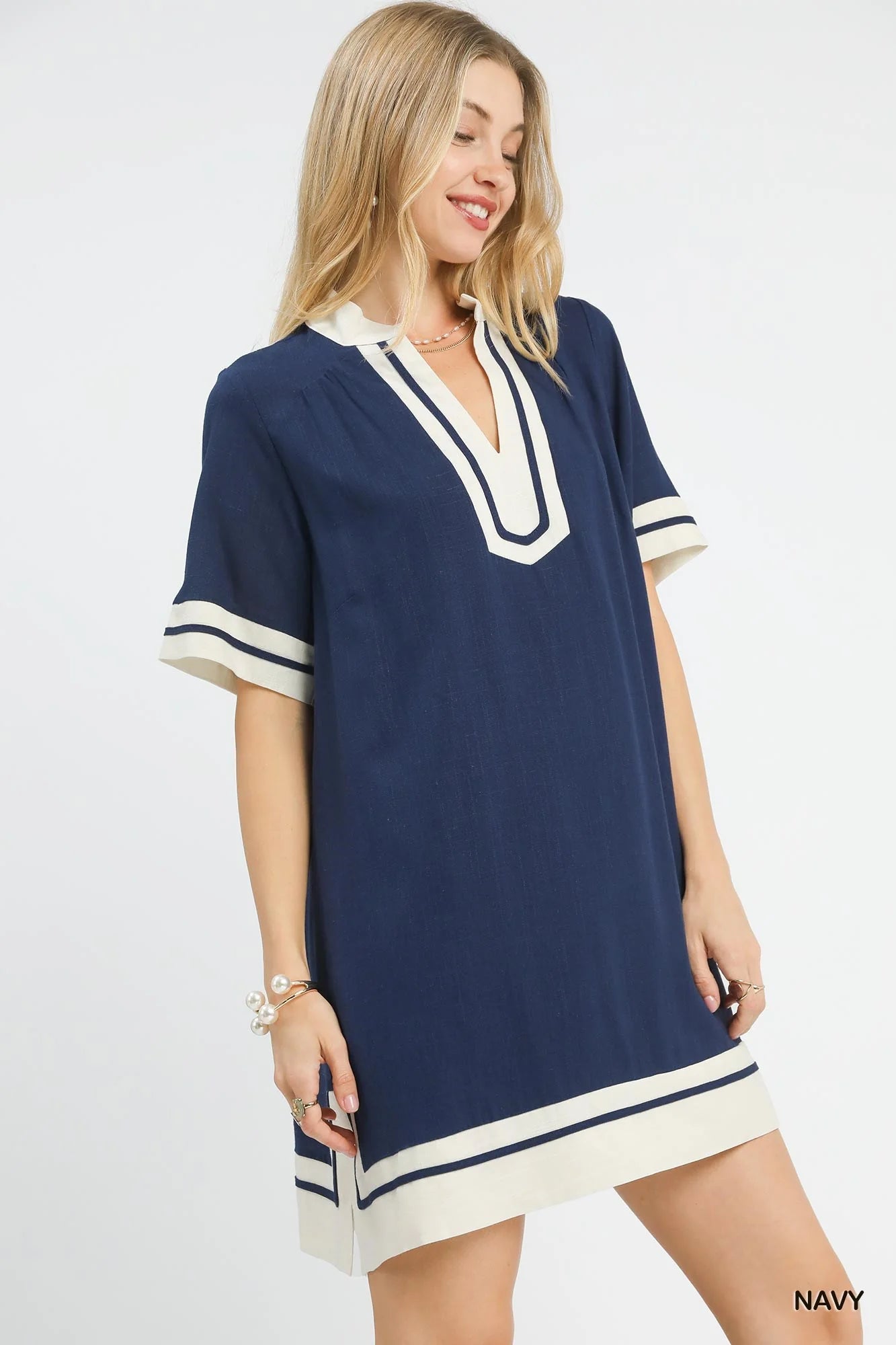 Boho Linen Mini Dress by Umgee