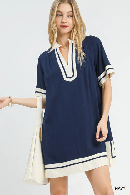 Boho Linen Mini Dress by Umgee