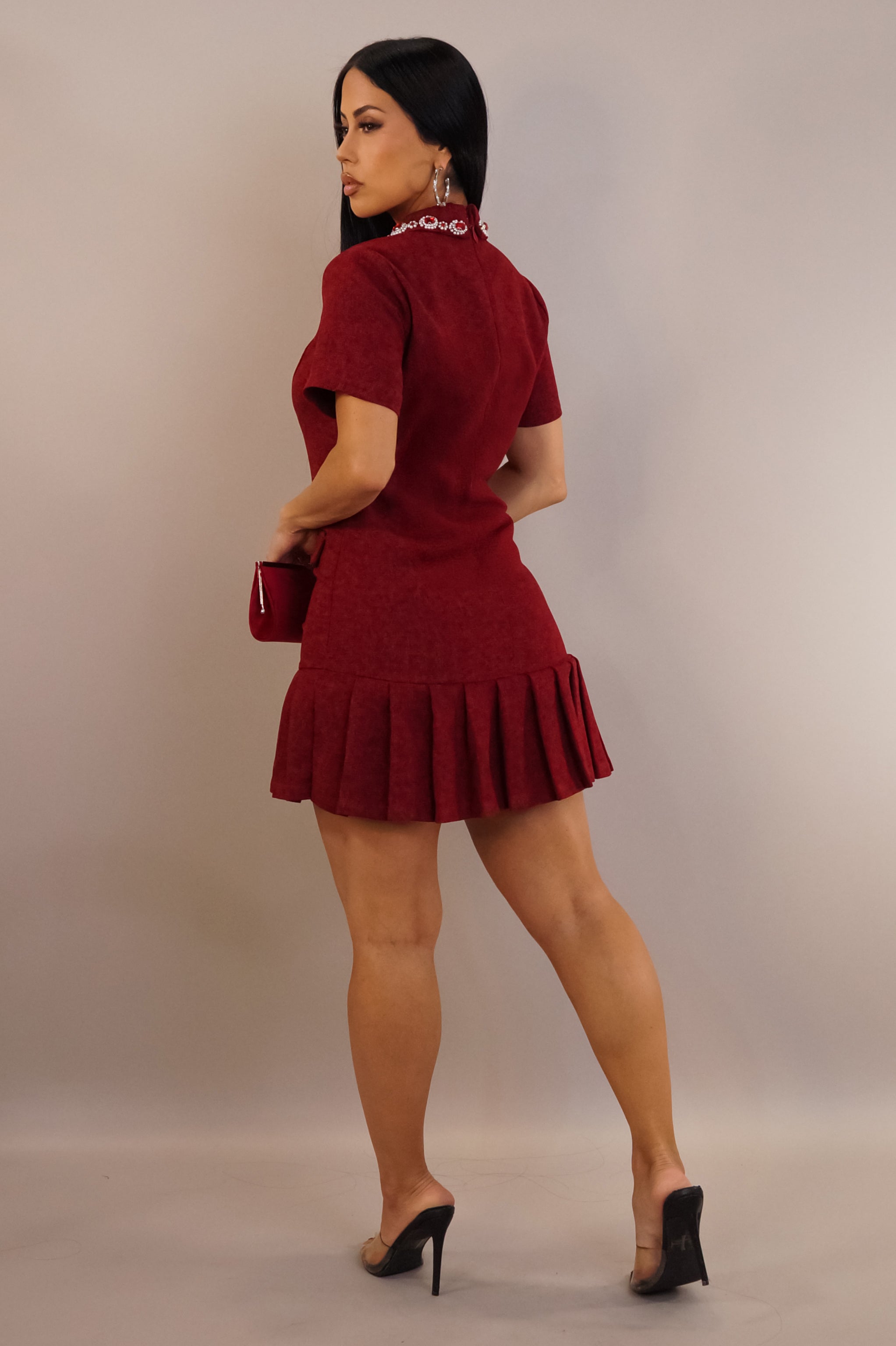 Excuse Me! Mini Dress- Red