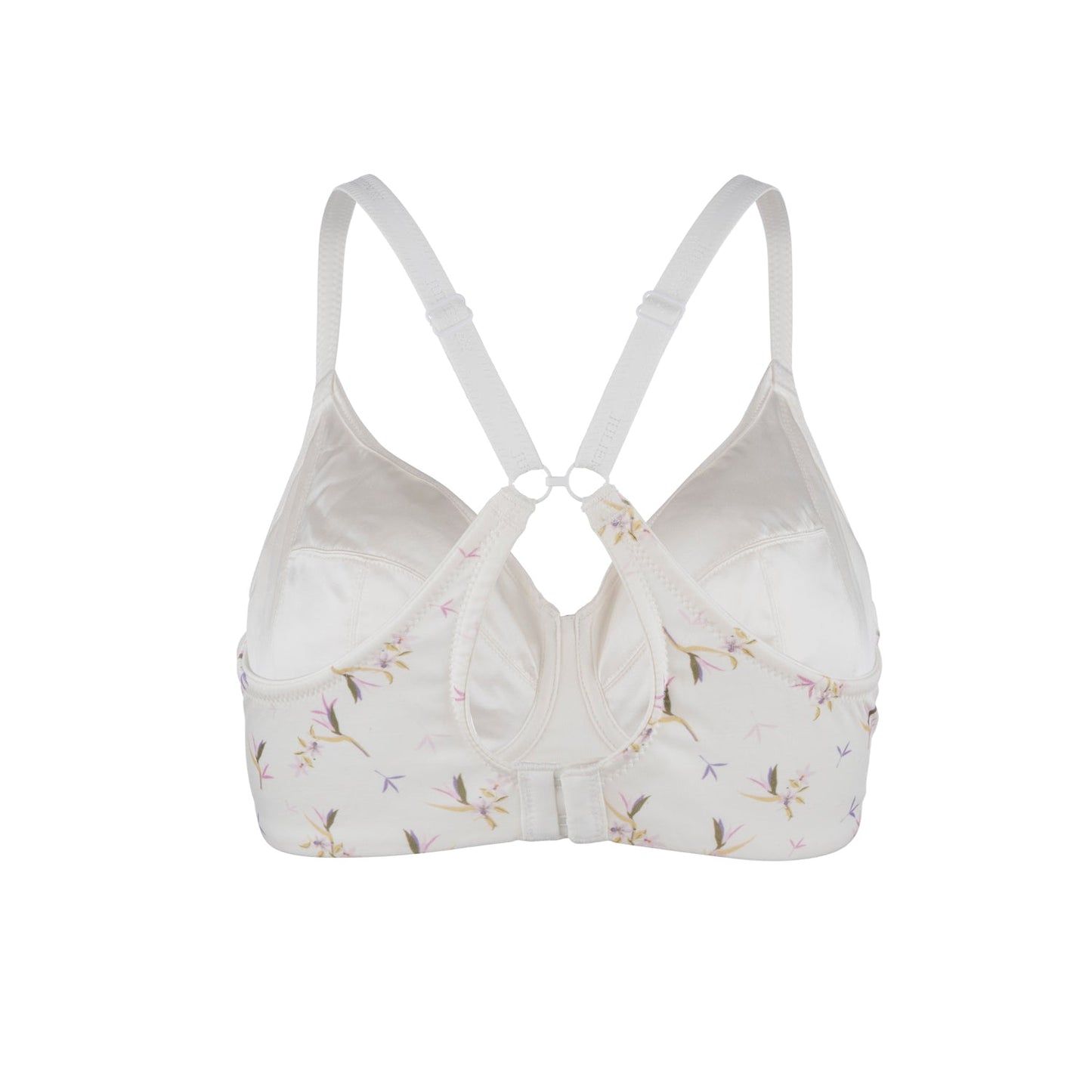 Ditsy Floral - Silk & Organic Cotton Smooth Wireless Bra