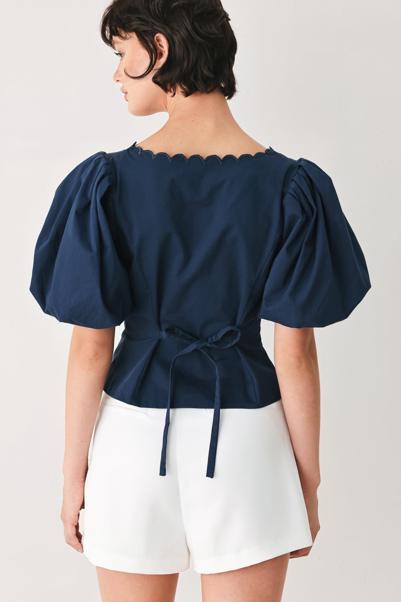 NEVER ORDINARY WHITE WOVEN TOP