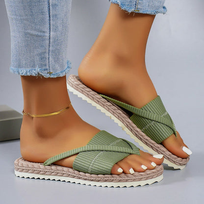 Women's Beach Sandals Fashion Toe-Strap Flip-Flops Slipper