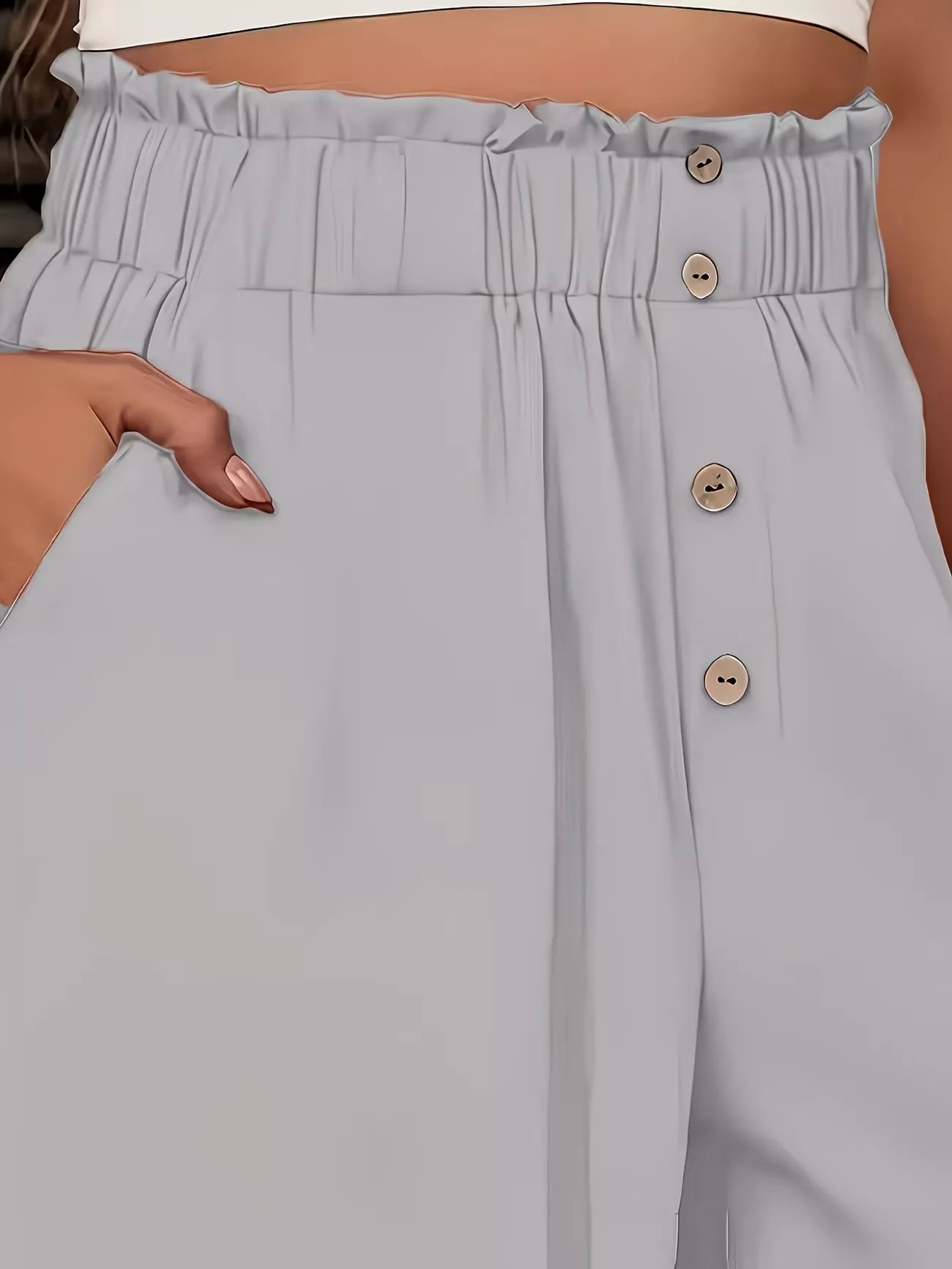 High Waist Wide Leg Pants