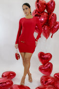 Adore You Mini Dress- Red