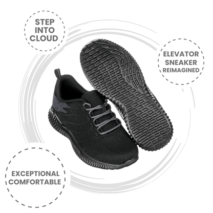 CALTO - Q216 - 2.8 Inches Taller (Black/Grey) - Ultra Lightweight