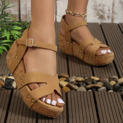 Open Toe Wedge Sandals
