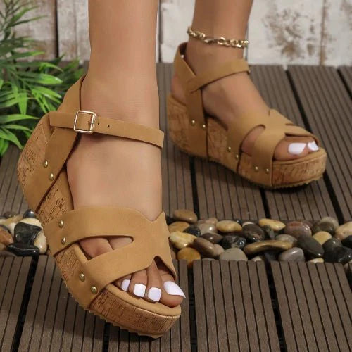 Open Toe Wedge Sandals
