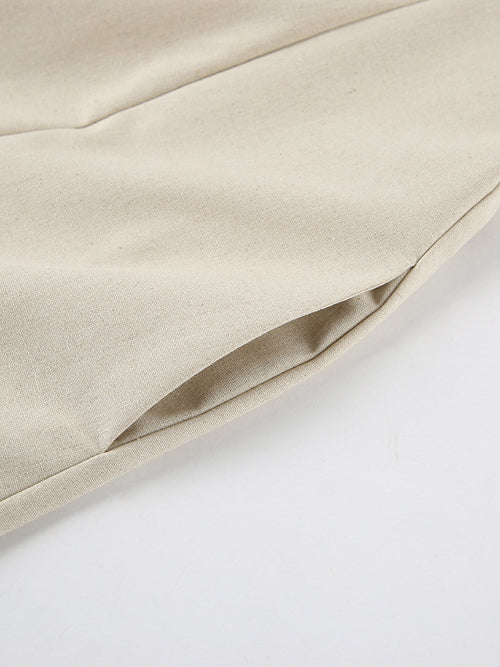 Hemp Smocked Back Tube Dress