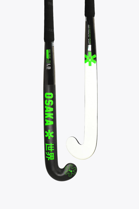 Osaka Field Hockey Stick Pro Tour 70 - Low Bow - LTD Edition White | Iconic Black