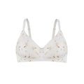 Ditsy Floral - Silk & Organic Cotton Smooth Wireless Bra