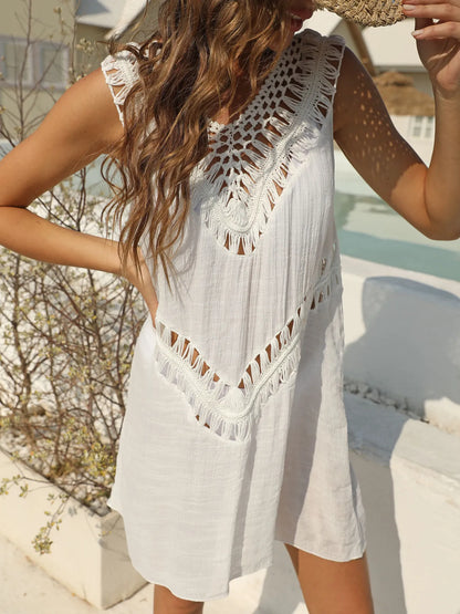 Crochet Cover Up Dress with Detailed Design for Effortless Summer Style