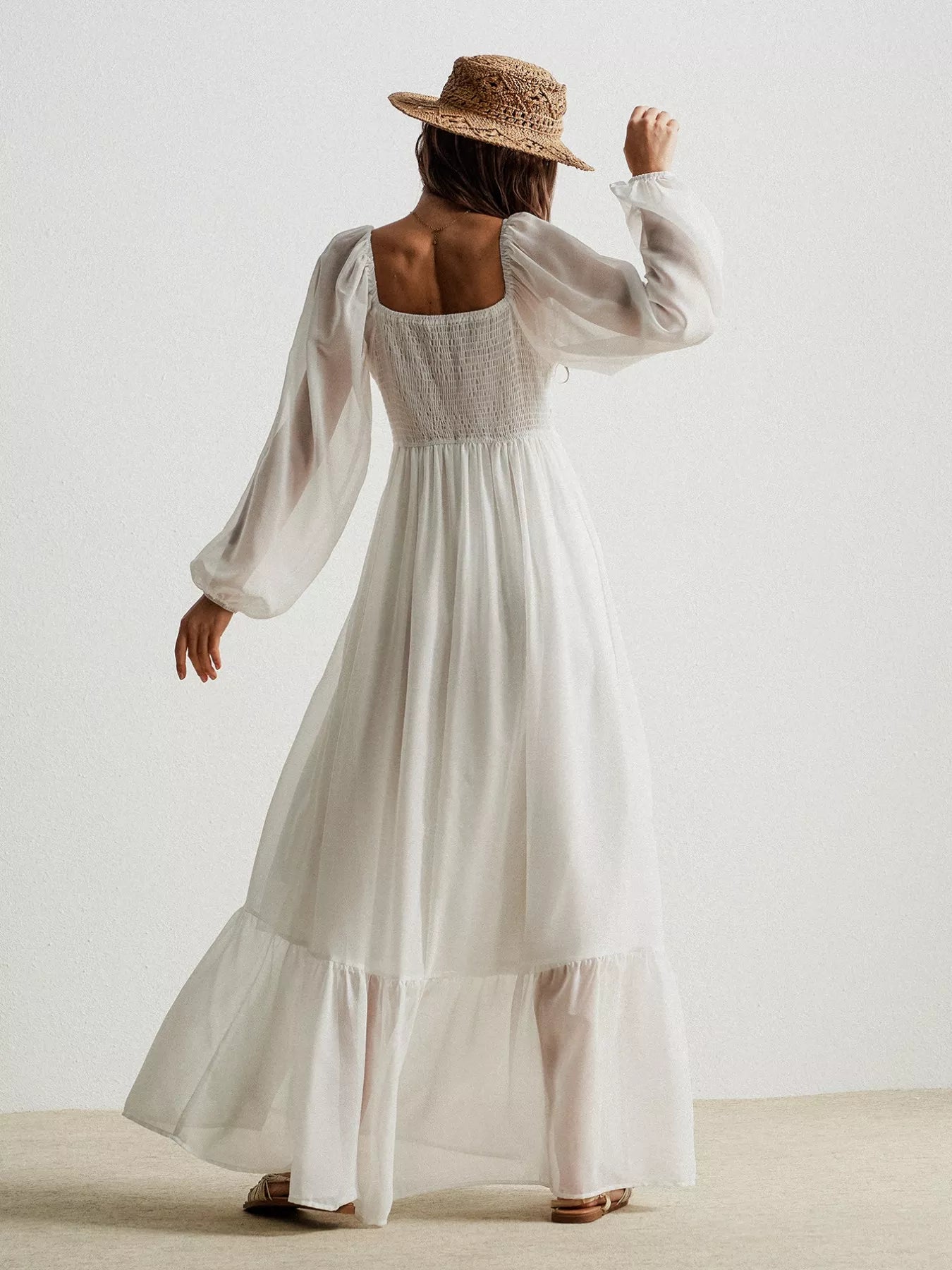 Boho Crochet Lace Maxi Dress for Effortless Style and Grace