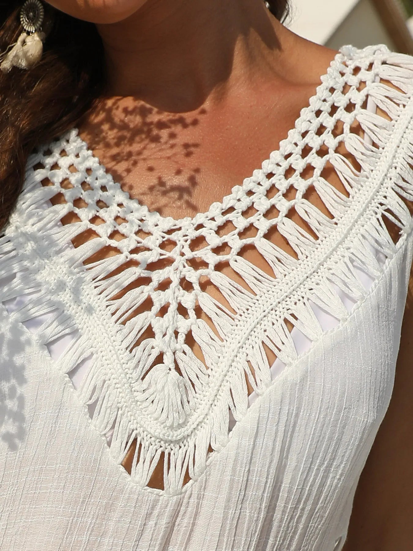 Crochet Cover Up Dress with Detailed Design for Effortless Summer Style