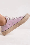 Beast Fashion Sneakers: Stylish Lace Up Woven Espadrille Sole Footwear