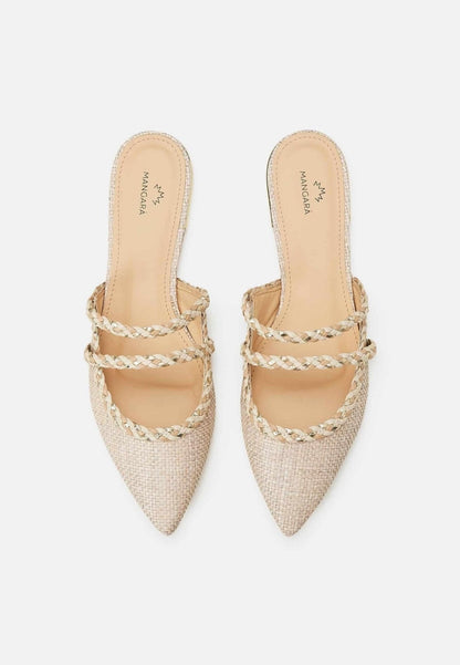 Mangarará Amburana Beige Mules - Eco-Friendly and Sustainable Footwear