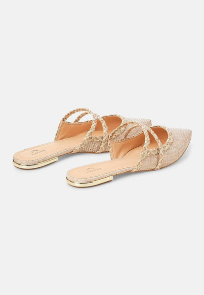 Mangarará Amburana Beige Mules - Eco-Friendly and Sustainable Footwear