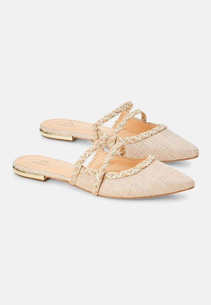 Mangarará Amburana Beige Mules - Eco-Friendly and Sustainable Footwear